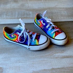 Kids Converse Size 11 tie die